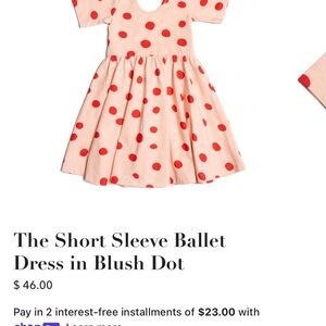 Alice and Ames Ballet dress short sleeve
